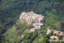 Calcata aerial view