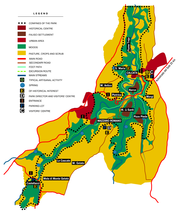 Map of Valle del Treja Park